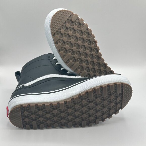 Vans Standard Mid MTE Snow Waterproof Boots Black White Men’s Size 8 Women 9 New - Picture 5 of 8